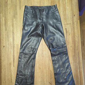 2000s Low Rise Leather Pants